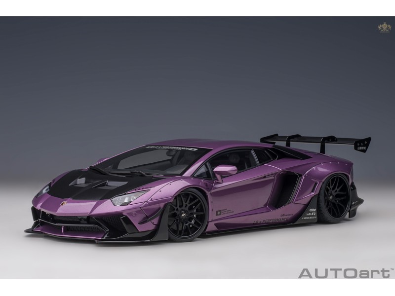 Liberty Walk LB-Works Lamborghini Aventador Limited 1:18 fialová - AUTOart