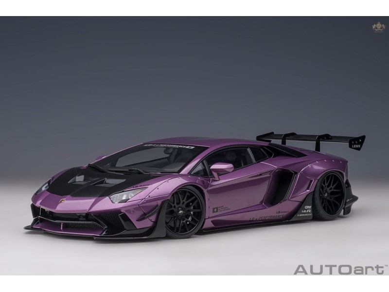 Liberty Walk LB-Works Lamborghini Aventador Limited 1:18 (Viola SE30) - AUTOart