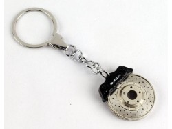 Racing Brake Disc Keychain Omegaring (Black Caliper) - AUTOart