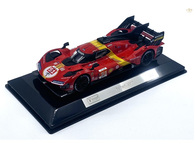 FERRARI - 499P 3.0L TURBO V6 TEAM FERRARI AF CORSE n.51 WINNER 24h LE MANS 2023 1:43 Bburago - PC box