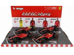 FERRARI - SET F1 4X SF-23 TEAM SCUDERIA FERRARI 1:43 Bburago