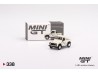 LAND ROVER DEFENDER 90 PICK-UP - bílá/modré pruhy - 1:64 - Mini GT