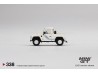 LAND ROVER DEFENDER 90 PICK-UP - bílá/modré pruhy - 1:64 - Mini GT