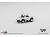 LAND ROVER DEFENDER 90 PICK-UP - bílá/modré pruhy - 1:64 - Mini GT