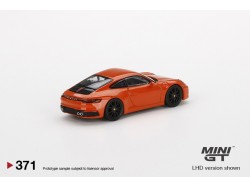 PORSCHE 911-992 CARRERA 4S - oranžová - 1:64 - Mini GT