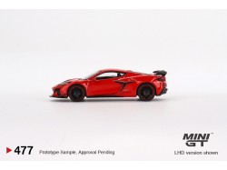 CHEVROLET CORVETTE Z06 2023 - TORCH RED - 1:64 - Mini GT