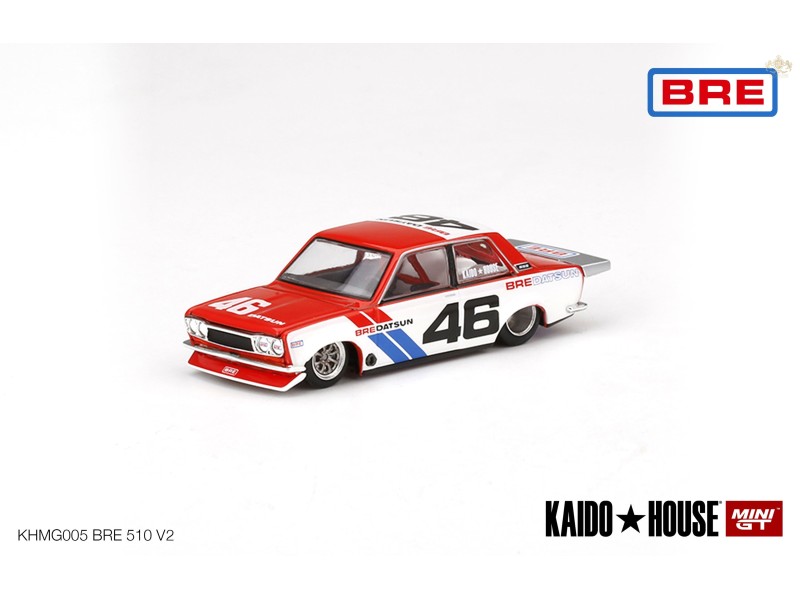 DATSUN 510 PRO STREET BRE510 V2 n.46 - 8 paprsková kola - 1:64 - Kaido House