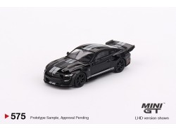 FORD SHELBY GT500 DRAGON SNAKE - BLACK/SILVER STRIPES - 1:64 - Mini GT