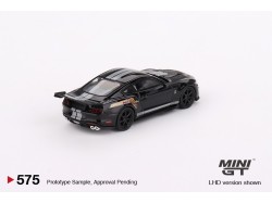 FORD SHELBY GT500 DRAGON SNAKE - černá/stříbrné pruhy - 1:64 - Mini GT