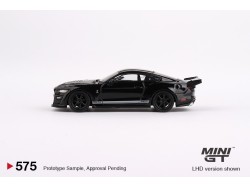 FORD SHELBY GT500 DRAGON SNAKE - černá/stříbrné pruhy - 1:64 - Mini GT