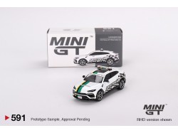 LAMBORGHINI URUS MACAU GP OFFICIAL SAFETY CAR 2022 - bílá/zelená - 1:64 - Mini GT