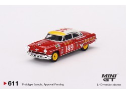 LINCOLN CAPRI n.149 CARRERA PANAMERICANA CLASS WINNER 1954 - červená/bílá/žlutá - 1:64 - Mini GT