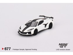 CHEVROLET CORVETTE Z06 2023 - bílá - 1:64 - Mini GT