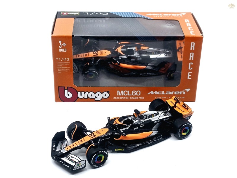 McLAREN - F1 MCL60 TEAM McLAREN N 81 4th BRITISH GP 2023    -1:43 - Bburago