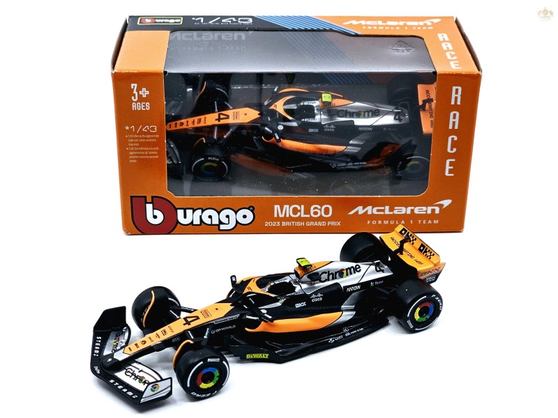 McLaren - F1 MCL60 TEAM McLAREN N 4 2nd BRITISH GP 2023  -1:43 - Bburago