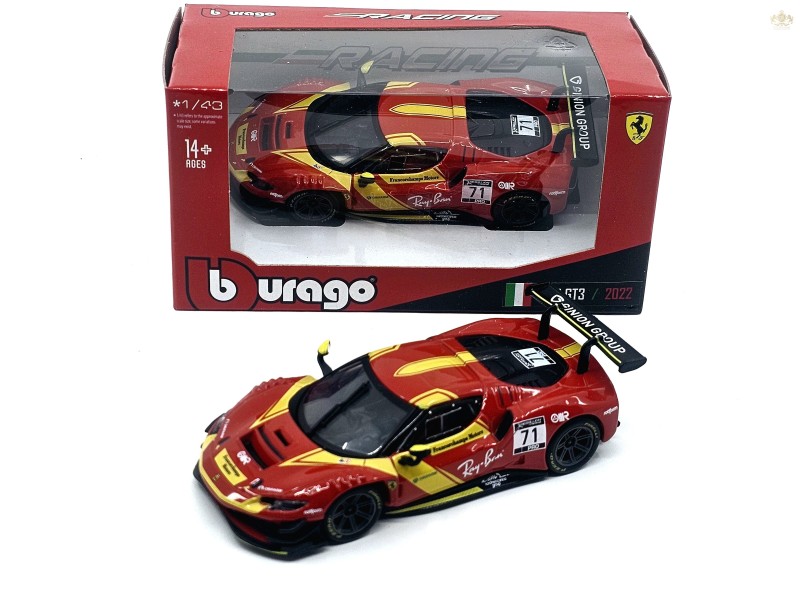 FERRARI - 296 GT3 3.0L TWIN TURBO V6 N 71 RACING 2023  1:43   - Bburago