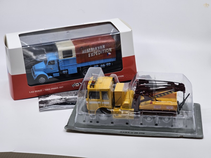 Praga S5T – First Czech expedition Himálaj 19691:43 with book + model RABA U26 1:43