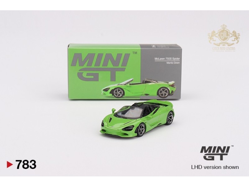 MCLAREN 720S SPIDER  2024 - zelená - 1:64 - Mini GT