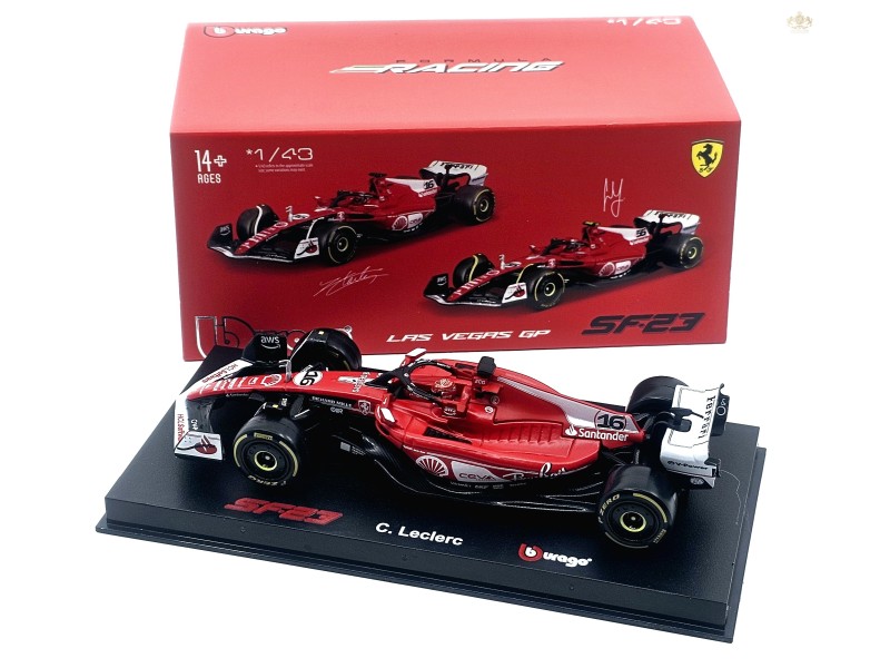 F1 SF-23 TEAM SCUDERIA FERRARI N 16 SEASON 2023 - s podstavcem - 1:43 Bburago