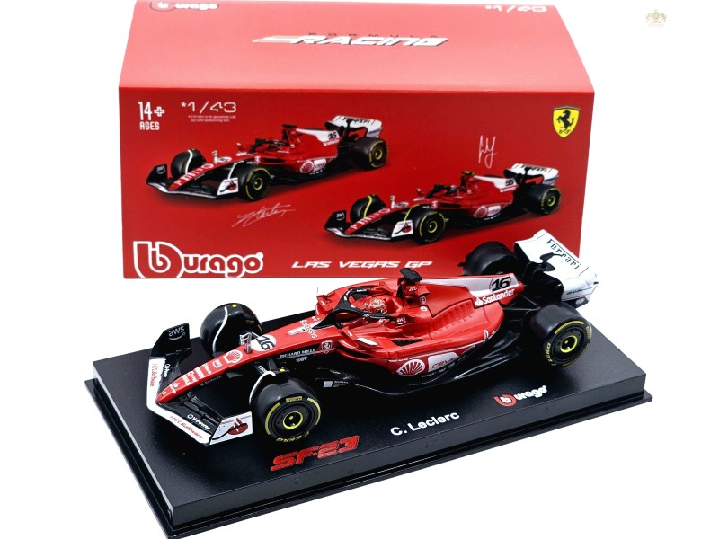 F1 SF-23 TEAM SCUDERIA FERRARI N 16 SEASON 2023 - s podstavcem - 1:43 Bburago