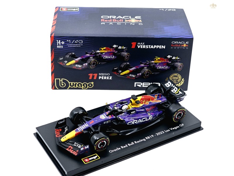 F1 RB19 TEAM ORACLE RED BULL RACING - Nr.1 2023 - MAX VERSTAPPEN - Bburago - PC box