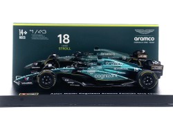 copy of F1 -ASTON MARTIN  AMR23 TEAM ARAMCO COGNIZANT N 18 SEASON 2023 - 1:43 Bburago - PC box