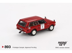 LAND ROVER RANGE ROVER  nr.1 HILL Rally 1971 - červená  - 1:64 - Mini GT