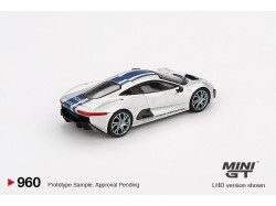 Jaguar C-X75 - stříbrná - 1:64 - Mini GT