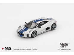 Jaguar C-X75 - srříbrná - 1:64 - Mini GT