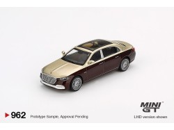 Mercedes-Maybach S 680 -  Gold / Dark red  - 1:64 - Mini GT