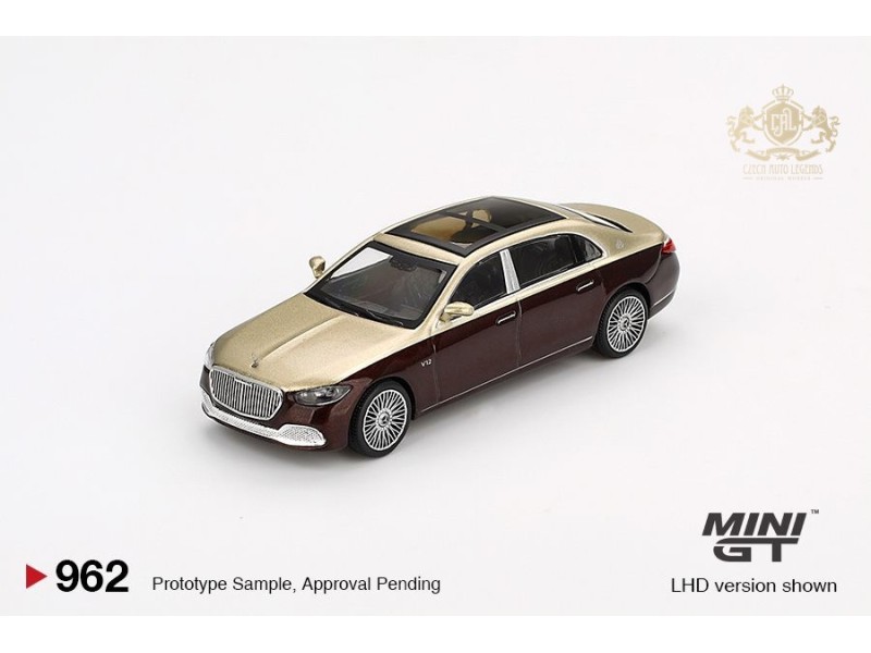 Mercedes-Maybach S 680 -  Gold / Dark red  - 1:64 - Mini GT