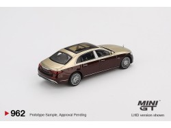 Mercedes-Maybach S 680 - zlatá/vínová -  1:64 - Mini GT