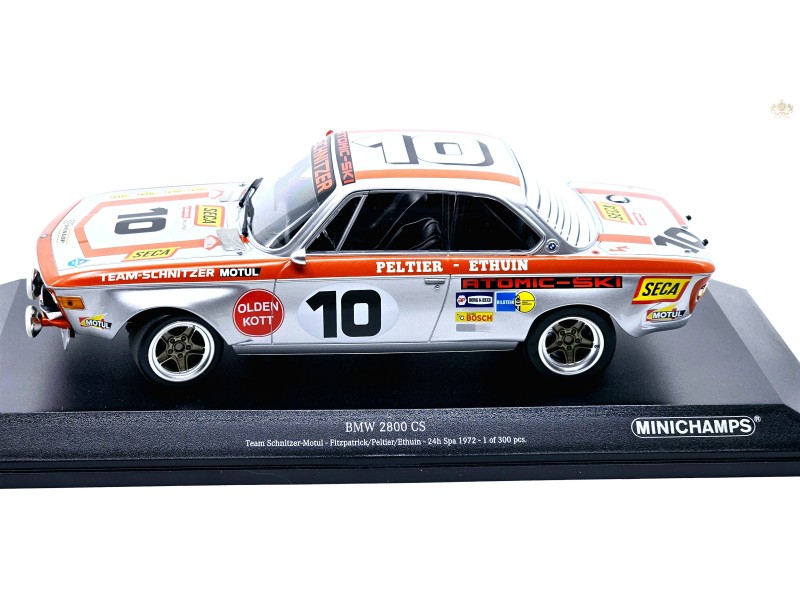 BMW 2800 CS - 24H SPA Francorchamps 1972 - 1/18 Minichamps