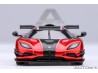 Koenigsegg One:1 1:64 apple red/carbon fiber/silver stripes - AUTOart