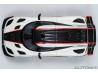 Koenigsegg One:1 1:64 pebble white/carbon black/red accents - AUTOart