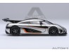 Koenigsegg One:1 1:64 moon grey/carbon black/orange accents - AUTOart