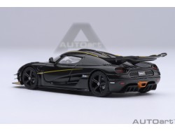 Koenigsegg One:1 1:64 clear carbon fiber/gold stripes - AUTOart