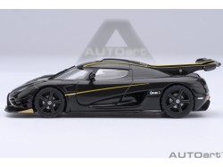 Koenigsegg One:1 1:64 clear carbon fiber/gold stripes - AUTOart