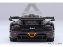 Koenigsegg One:1 1:64 clear carbon fiber/gold stripes - AUTOart