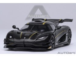 Koenigsegg One:1 1:64 clear carbon fiber/gold stripes - AUTOart