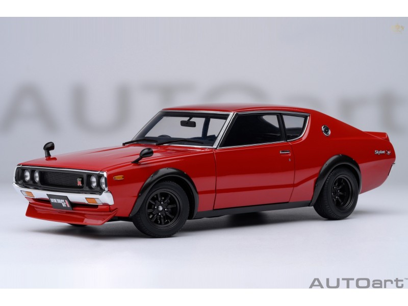 Nissan Skyline 2000 GT-R 1973 (KPGC110) tuned version 1:18 (red) - AUTOart