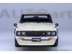 Nissan Skyline 2000 GT-R 1973 (KPGC110) tuned version 1:18 bílá - AUTOart