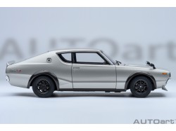 Nissan Skyline 2000 GT-R 1973 (KPGC110) tuned version 1:18 (silver) - AUTOart