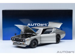 Nissan Skyline 2000 GT-R 1973 (KPGC110) tuned version 1:18 (silver) - AUTOart