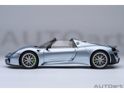 Porsche 918 Spyder 2013 blue WEISSACH PACKAGE 1:18 modrá - AUTOart