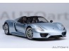 Porsche 918 Spyder 2013 blue WEISSACH PACKAGE 1:18 (liquid metal chrome blue) - AUTOart