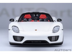 Porsche 918 Spyder 2013 1:18 white WEISSACH PACKAGE bílá - AUTOart