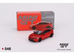 Honda Civic Type R Rallye Red 2023 W/ Advan GT Wheel - 1:64 - Mini GT