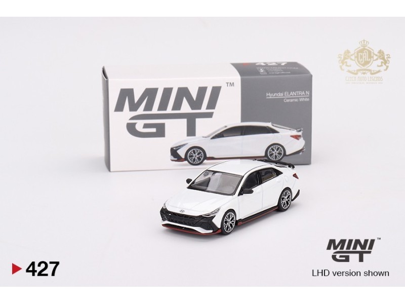 HYUNDAI ELANTRA N - bílá - 1:64 - Mini GT