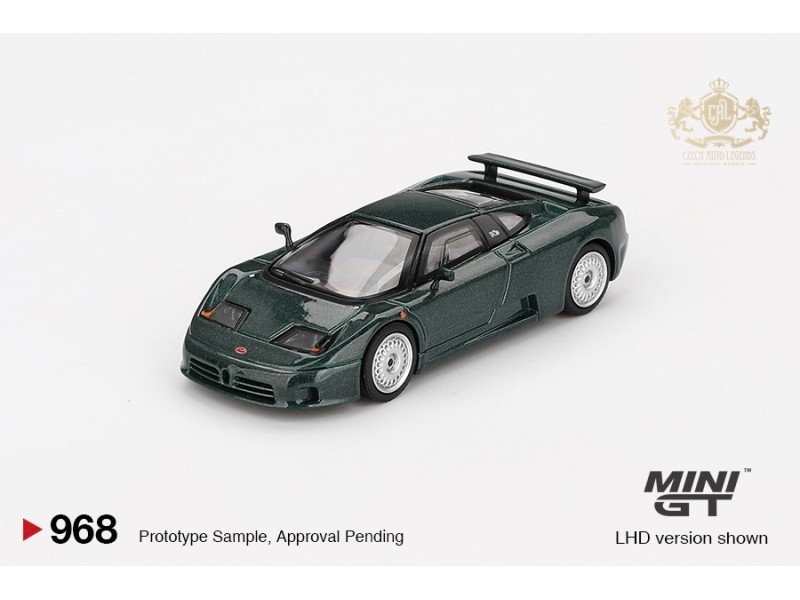 Bugatti EB110 GT - tm. zelená - 1:64 - Mini GT